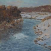 Река Вожа весной