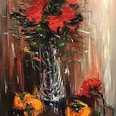 Хурма и розы