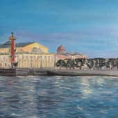 Картина маслом "Санкт-Петербург. Белые ночи "