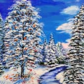 рябина на снегу