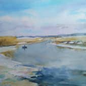 На речном просторе