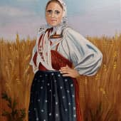 Крестьянка в поле