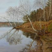 Осенний вечер на реке