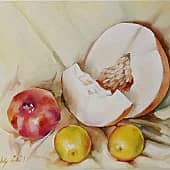 Натюрморт с дыней