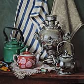натюрморт "Предводитель чайников"
