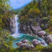 Горный водопад