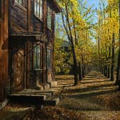 Старый дом у аллеи