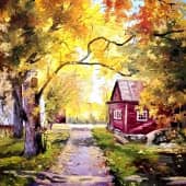 " Осень в деревне"
