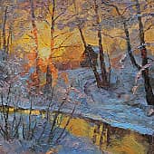 На исходе морозного дня