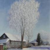 Сельский зимний день