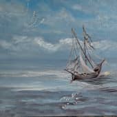 Болеет парус одинокий... Картина ZhNataly.