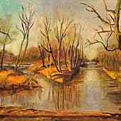 В пустом парке...