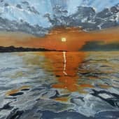 Закат над Крымским мостом