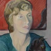 Женщина с кошкой (С любовью к Анри Матиссу)