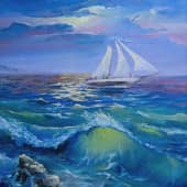 Яхта на море