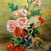 Розы в кувшине
