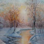 Волшебный зимний пейзаж.