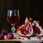 Натюрморт с гранатом (этюд)