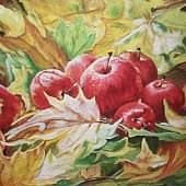 Яблоки в листве