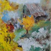 Осень. Домик дяди Гриши