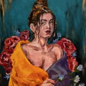 Девушка с цветами