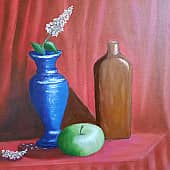 Натюрморт с черемухой