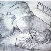 Кот в обратной перспективе