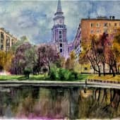 Москва. Вид на ул. Лизы Чайкиной