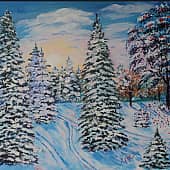 Лыжная горка.