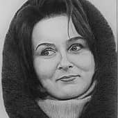 Портрет жены в шубе