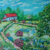 Цветущие люпины.