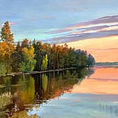 Слышно лишь птиц, провожающих майский денёк...