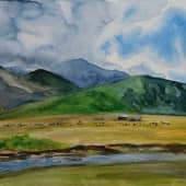 Чуйская степь. Юрта.