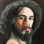 Портрет мужчины в луче света