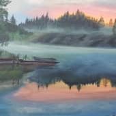 Рассвет на озере