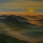 Горы в утреннем тумане