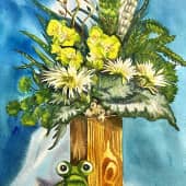 Натюрморт с лягушонком