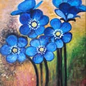 Синие цветы