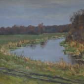 речка Вожа в ноябре.