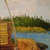 Вид на р. Дьэлинде, 2000