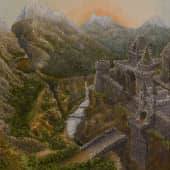 Старый заброшенный замок в горах