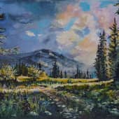 Пейзаж с горкой