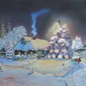 Зимняя сказка. Копия с картины Виктора Тормосова