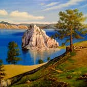 "Гора Шаманка" , остров Ольхон. Байкал.