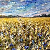 Рожь и васильки