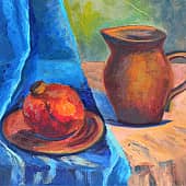 натюрморт с гранатом