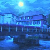 Луна над городом