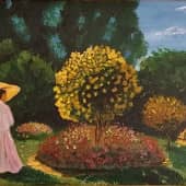 Дама с зонтиком