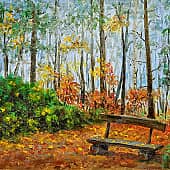 В парке осеннем...