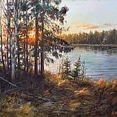 Этюд. ...А на том берегу...